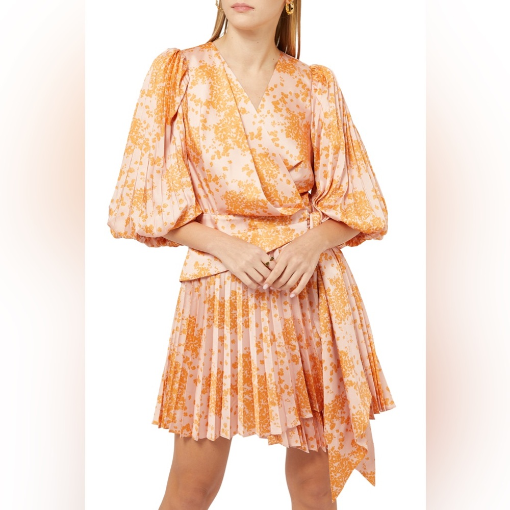 Acler Harlem Pleated Wrap Dress
